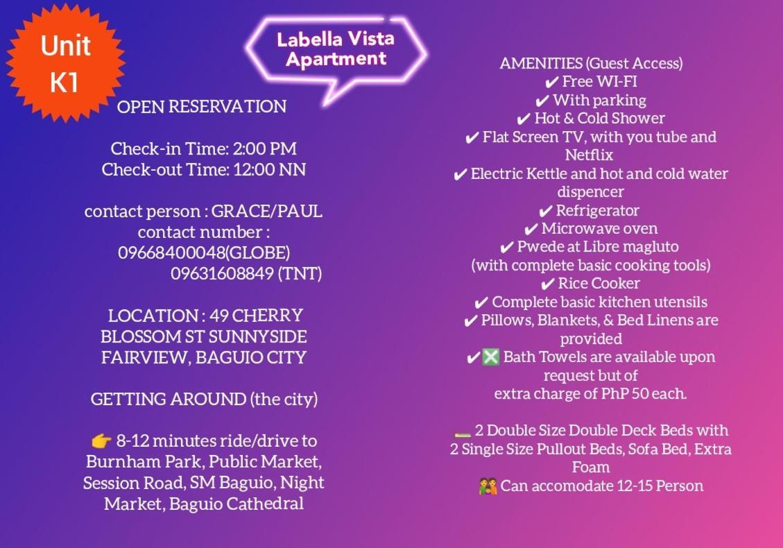 Labella Vista Apartment Baguio City Екстер'єр фото